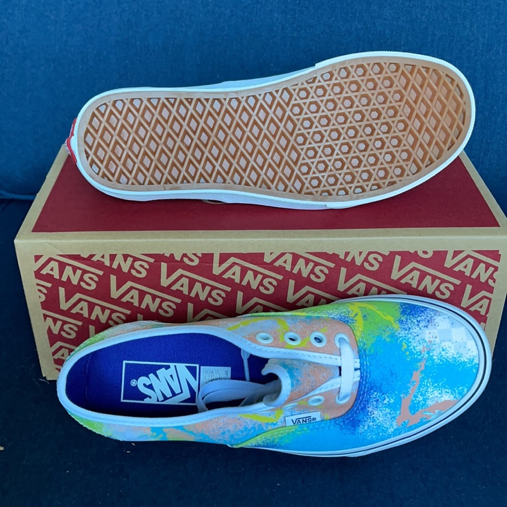 Vans Men’s Authentic Retro Mart Multi/True White Sneakers - Picture 5 of 16